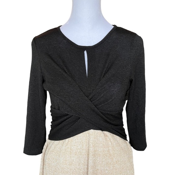 Amadi x Anthropologie - NWT Cross Wrap Sweater Knee Length Dress Sz S - Picture 4 of 8